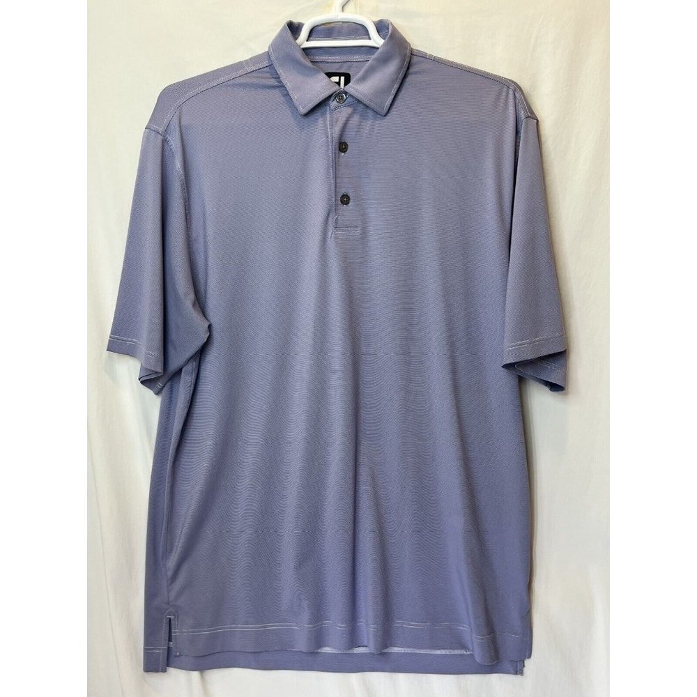 FootJoy‎ XL Wicking Purple White Stripe Shortsleeve Polo Golf Outdoors - Picture 3 of 4